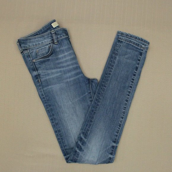 Zara Z1975 Skinny Jeans Women's Size 2 Low Rise Medium Wash Stretch Denim